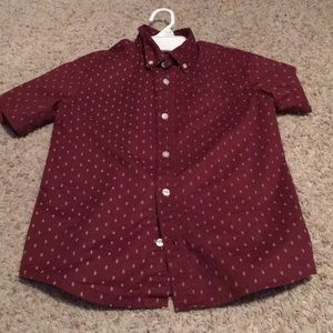 Youth boys button up dress shirt.
